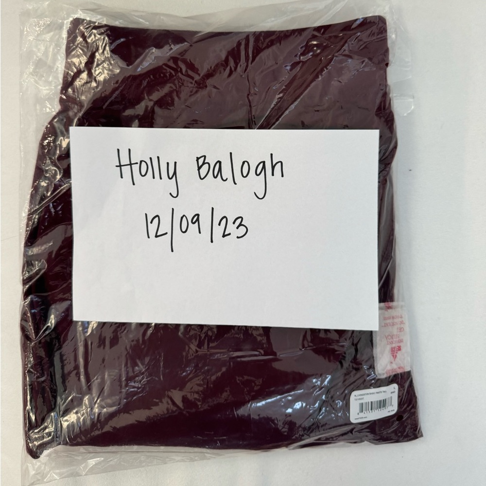New FIGS burgundy pants